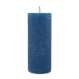 Kerze aschblau - 25 x 10 cm