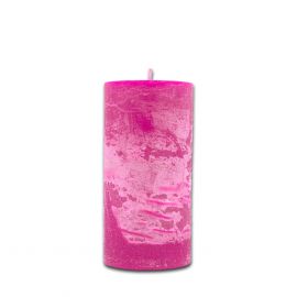 Kerze pink - 10 x 5 cm