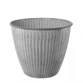 Topf Steel-Pot "Vintage", white stone - 15 x 13 cm