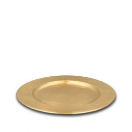 Unterteller zu Adventskranz, gold - Durchmesser 33cm