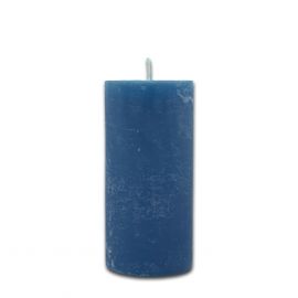 Kerze aschblau - 15 x 7 cm