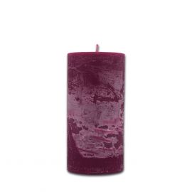 Kerze aubergine - 15 x 7 cm