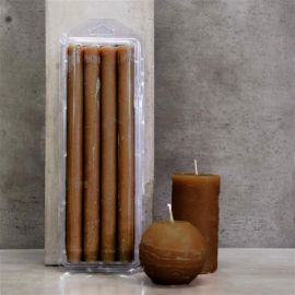 Kerze milchkaffee - 15 x 7 cm